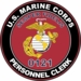 U.S.M.C. MOS 0121 Personnel Clerk Decal