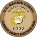 U.S.M.C. MOS 0332 Gunner Heavy Machine-Gun Decal