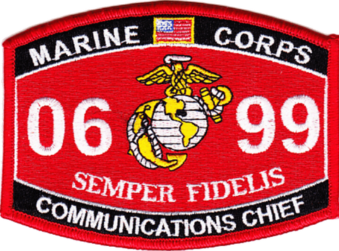U.S.M.C. MOS 0699 Communications Chief Patch