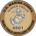 U.S.M.C. MOS 0801 Basic Field Artillery Officer Decal