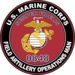 U.S.M.C. MOS 0848 Field Artillery Operations Man Decal