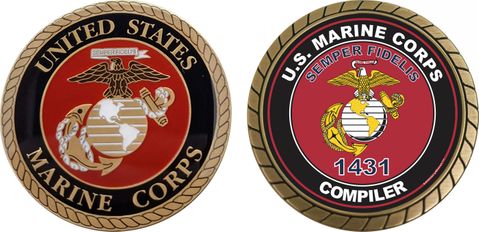 U.S.M.C. MOS 1431 Compiler Challenge Coin