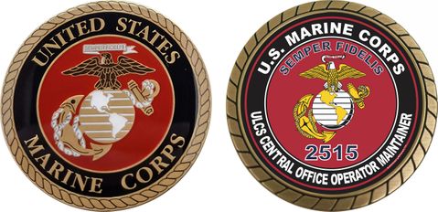 U.S.M.C. MOS 2515 ULCS Central Office Operator Maintainer Challenge Coin