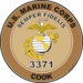 U.S.M.C. MOS 3371 Cook Decal