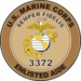 U.S.M.C. MOS 3372 Enlisted Aide Decal