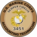 U.S.M.C. MOS 3451 Accounting Technician Decal