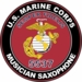 U.S.M.C. MOS 5537 Musician Saxophone Decal