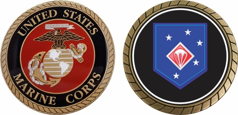 U.S.M.C. Parachute Battalion Challenge Coin