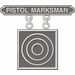 U.S.M.C. Pistol Marksman Sticker Vinyl Decal