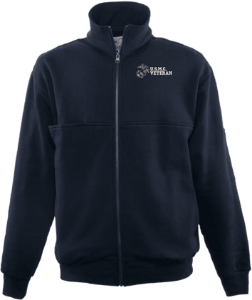 U.S.M.C. Veteran Game Sportswear Firefighters Full Zip Turtleneck