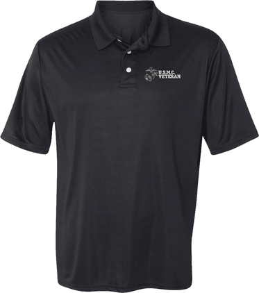 U.S.M.C. Veteran Moisture Wicking Polo