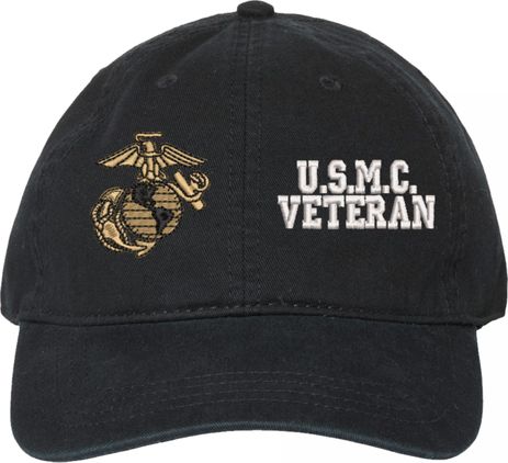 U.S.M.C. Veteran Unstructured Dad Cap