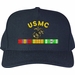 U.S.M.C. with Eagle Globe and Anchor and Vietnam Veteran Ribbons Custom Embroidered Cap