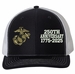 U.S. Marine Corps 250th Anniversary Split Design Embroidered Mesh-Back Cap
