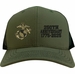 U.S. Marine Corps 250th Anniversary Split Design Embroidered Mesh-Back Cap