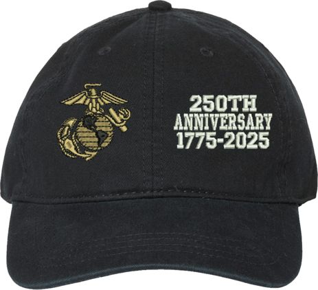 U.S. Marine Corps 250th Anniversary Split Design Unstructured Dad Cap