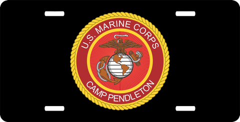 U.S. Marine Corps 'Camp Pendleton' License Plate