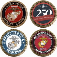 U.S. Marine Corps Challenge Coins Thumbnail Illustration