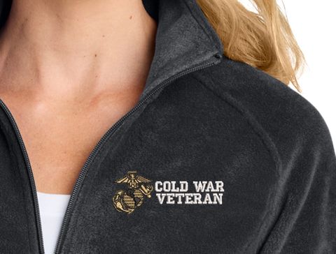 U.S. Marine Corps Cold War Veteran Women's Fleece Jacket