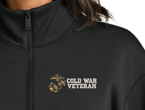 U.S. Marine Corps Cold War Veteran Women's Soft Spacer Quarter-Zip