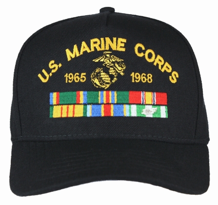 U.S. Marine Corps Custom Ball Cap with Ribbons