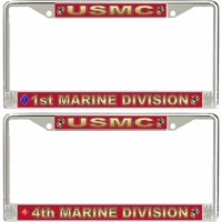U.S. Marine Corps Divisions License Plate Frames Thumbnail Illustration