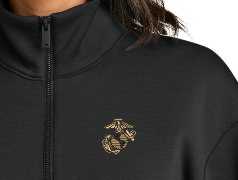 U.S. Marine Corps Eagle, Globe, and Anchor (EGA) Women's Soft Spacer Quarter-Zip