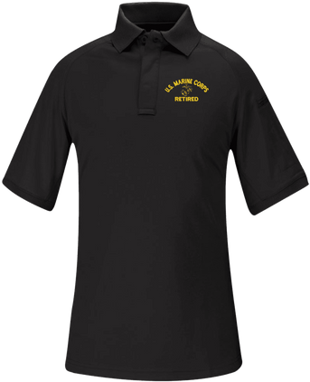 U.S. Marine Corps Eagle Globe and Anchor (EGA) Retired Propper Snag Free Polo