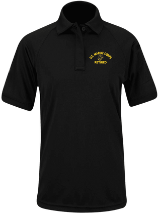 U.S. Marine Corps Eagle Globe and Anchor (EGA) Retired Propper Women's Snag Free Polo