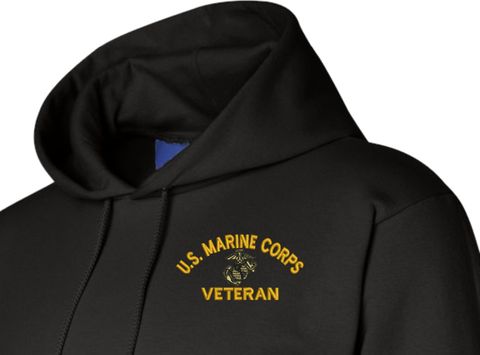 U.S. Marine Corps Eagle Globe and Anchor (EGA) Veteran Hoodie