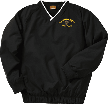 U.S. Marine Corps Eagle Globe and Anchor (EGA) Vietnam Harriton Windshirt
