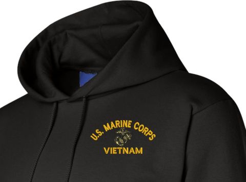 U.S. Marine Corps Eagle Globe and Anchor (EGA) Vietnam Hoodie