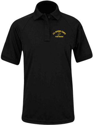 U.S. Marine Corps Eagle Globe and Anchor (EGA) Vietnam Propper Women's Snag Free Polo
