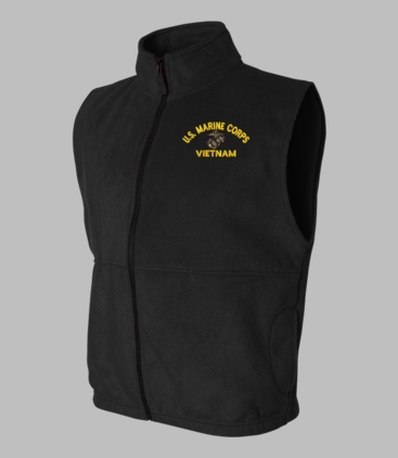 U.S. Marine Corps Eagle Globe and Anchor (EGA) Vietnam Full-Zip Fleece Vest