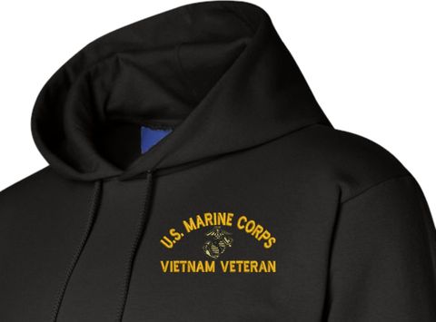 U.S. Marine Corps Eagle Globe and Anchor (EGA) Vietnam Veteran Hoodie