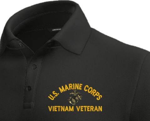 U.S. Marine Corps Eagle Globe and Anchor (EGA) Vietnam Veteran Polo