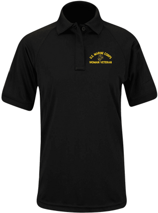 U.S. Marine Corps Eagle Globe and Anchor (EGA) Woman Veteran Propper Women's Snag Free Polo