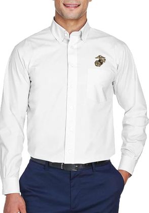 U.S. Marine Corps EGA White Dress Shirt Large