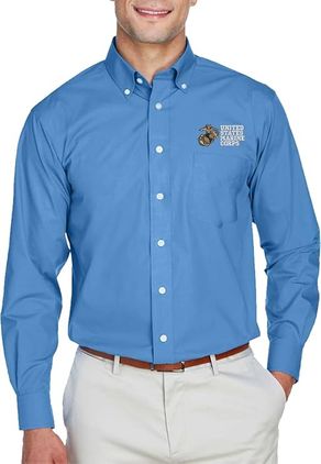 U.S. Marine Corps French Blue Dress Shirt Large