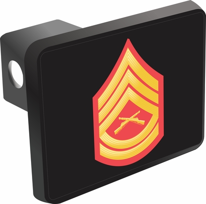 U.S. Marine Corps Gunnery Sergeant Red / Gold Hitch Cover