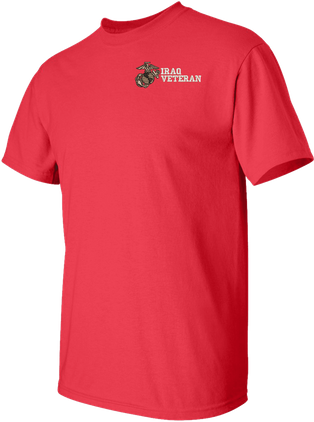 U.S. Marine Corps Iraq Veteran Embroidered T-Shirt