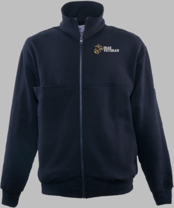 U.S. Marine Corps Iraq Veteran Game Sportswear Firefighters Full Zip Turtleneck