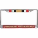 U.S. Marine Corps Iraq War Ribbon Woman Veteran License Plate Frame