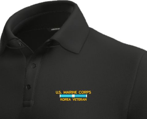 U.S. Marine Corps Korea Veteran Moisture Wicking Polo