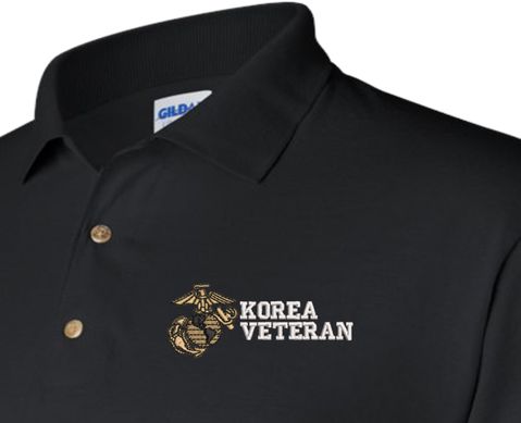 U.S. Marine Corps Korea Veteran Moisture Wicking Polo