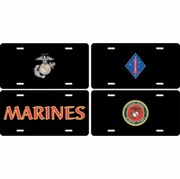 U.S. Marine Corps License Plates Thumbnail Illustration