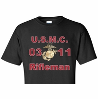U.S. Marine Corps MOS T-Shirts Thumbnail Illustration