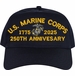 U.S. Marine Corps Officer 250th Anniversary Embroidered Cap