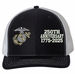 U.S. Marine Corps Officer 250th Anniversary Split Design Embroidered Mesh-Back Cap