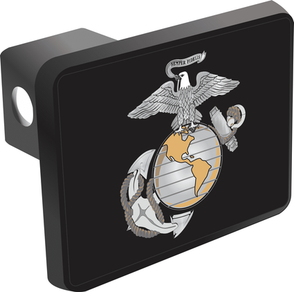 U.S. Marine Corps Officer Hat Badge Hitch Cover